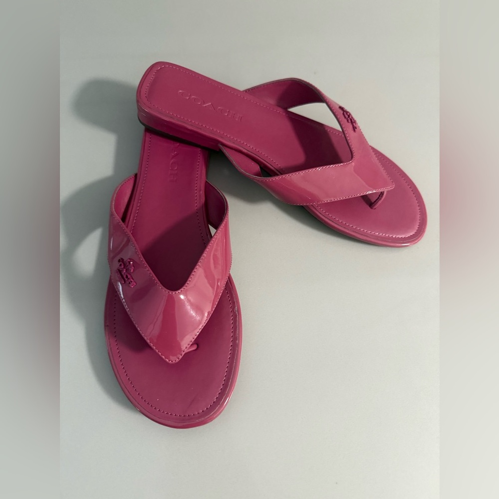 COACH FLAT SANDALS 9.5 - Picture 4 of 11